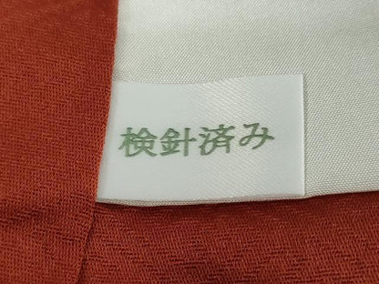 平和屋着物●上質な小紋　南天文　金彩　正絹　逸品　DABF1805ud