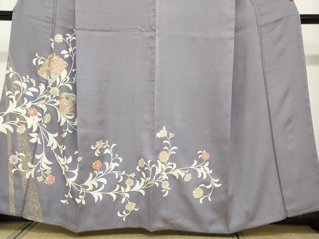平和屋着物●訪問着　更紗花唐草文　金彩　阪急百貨店扱い　正絹　逸品　DABF1808ud