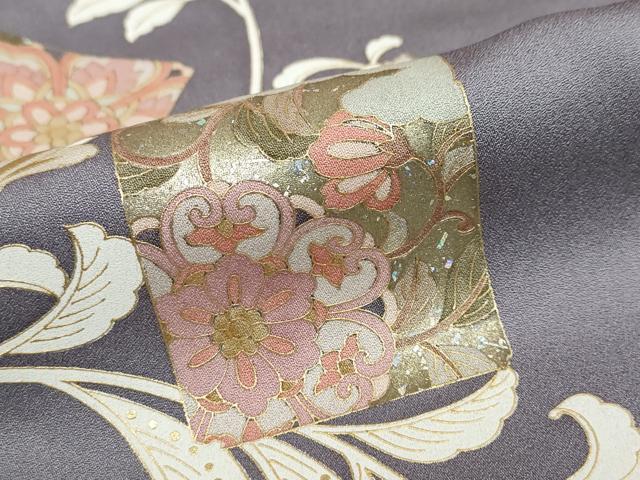 平和屋着物●訪問着　更紗花唐草文　金彩　阪急百貨店扱い　正絹　逸品　DABF1808ud
