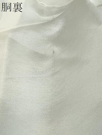 平和屋着物●本場大島紬　白大島　草花籬文　正絹　逸品　DABF1821ud