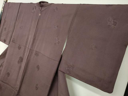 平和屋着物●友禅作家の巨匠　浅井青仁　色留袖　草花丸文　金彩　正絹　逸品　DABF1822ud