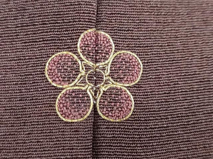 平和屋着物●友禅作家の巨匠　浅井青仁　色留袖　草花丸文　金彩　正絹　逸品　DABF1822ud