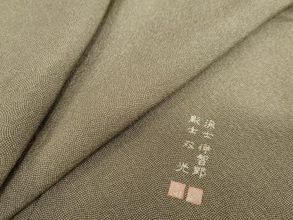 平和屋着物●江戸小紋　彫士：住田双光　鮫小紋柄　正絹　逸品　DABF1823ud