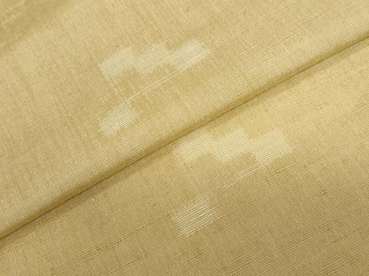 平和屋着物▽上質な紬　単衣　抽象文様　正絹　逸品　DABF1839ud
