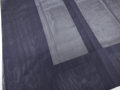 平和屋着物▽道行コート　スリーシーズン　春夏秋　塵除け　二重紗　変わり縞　正絹　逸品　DABF1860ud