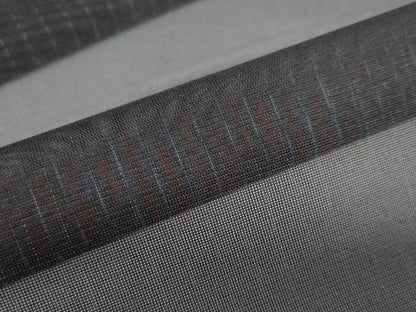 平和屋着物▽道行コート　スリーシーズン　春夏秋　塵除け　二重紗　縞　正絹　逸品　DABF1865ud