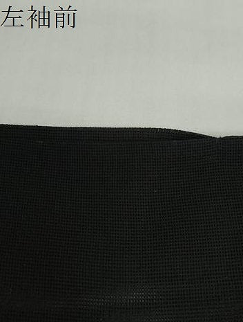 平和屋着物▽道行コート　スリーシーズン　春夏秋　塵除け　黒色　黒地　正絹　逸品　DABF1868ud