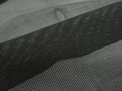 平和屋着物▽道行コート　スリーシーズン　春夏秋　塵除け　黒色　黒地　正絹　逸品　DABF1868ud