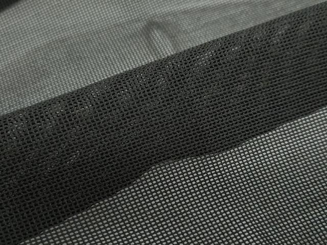 平和屋着物▽道行コート　スリーシーズン　春夏秋　塵除け　黒色　黒地　正絹　逸品　DABF1868ud