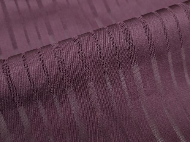 平和屋着物▽道行コート　スリーシーズン　春夏秋　塵除け　縞　暗紅色　正絹　逸品　DABF1872ud