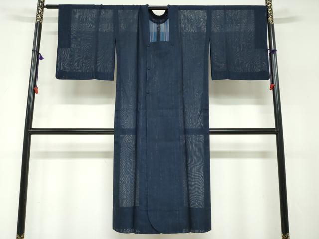 平和屋着物▽道行コート　スリーシーズン　春夏秋　塵除け　二重紗　間道　正絹　逸品　DABF1876ud