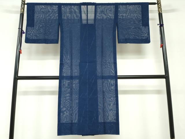 平和屋着物▽道行コート　スリーシーズン　春夏秋　塵除け　斜縞　正絹　逸品　DABF1883ud