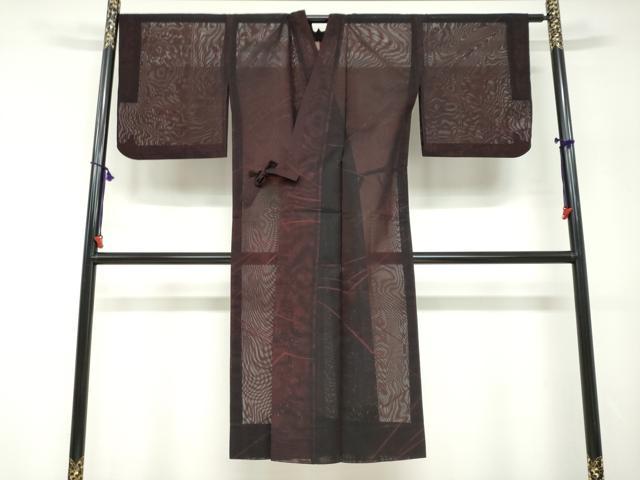 平和屋着物▽道中着　スリーシーズン　春夏秋　塵除け　舞花文　正絹　逸品　DABF1885ud