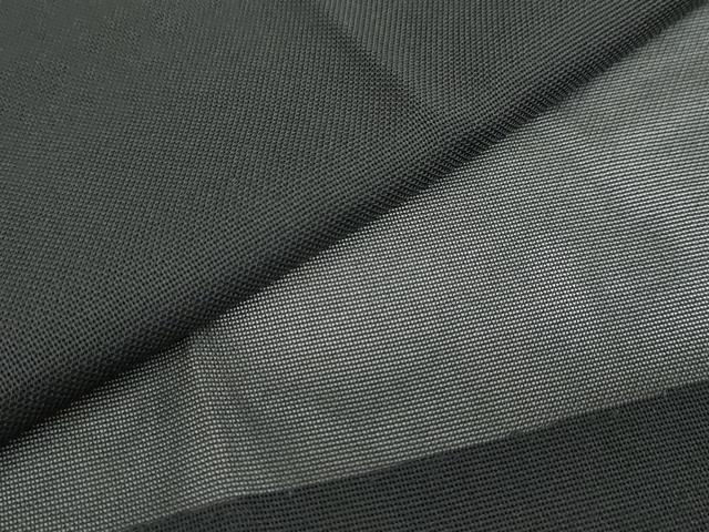 平和屋着物▽道行コート　スリーシーズン　春夏秋　塵除け　黒色　黒地　正絹　逸品　DABF1886ud