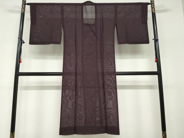 平和屋着物▽道行コート　スリーシーズン　春夏秋　塵除け　二重紗　縞　正絹　逸品　DABF1887ud