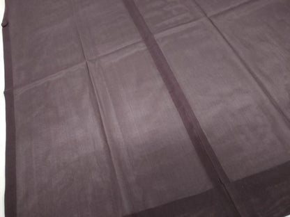 平和屋着物▽道行コート　スリーシーズン　春夏秋　塵除け　二重紗　縞　正絹　逸品　DABF1887ud