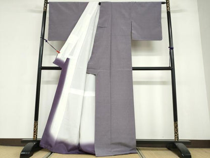 平和屋着物●上質なお召　抽象文様　正絹　逸品　DABF1902ud