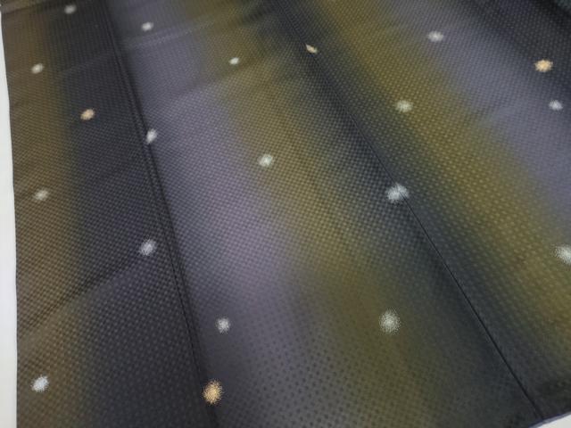 平和屋着物●上質な小紋　丸文　暈し染め　金彩　正絹　逸品　DABF1909ud