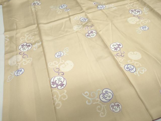 平和屋着物●上質な小紋　唐草文　ロング丈　正絹　逸品　DABF1912ud