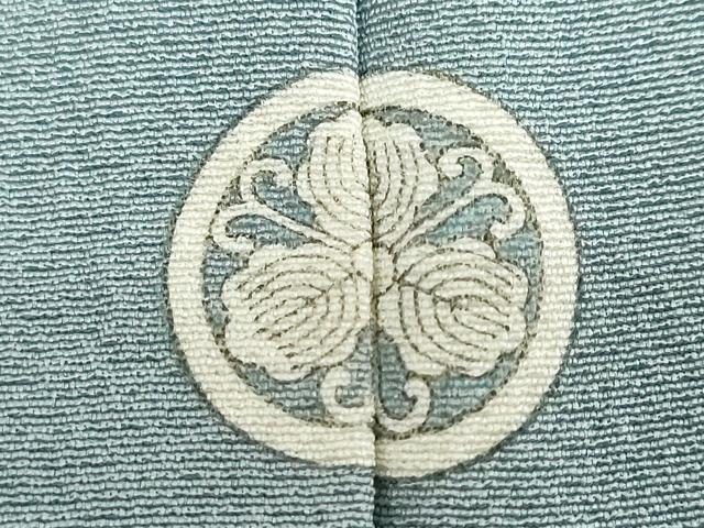 平和屋着物●上質な色無地　藍鼠色　正絹　逸品　DABF1918ud