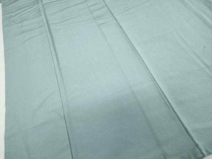 平和屋着物●上質な色無地　藍鼠色　正絹　逸品　DABF1918ud