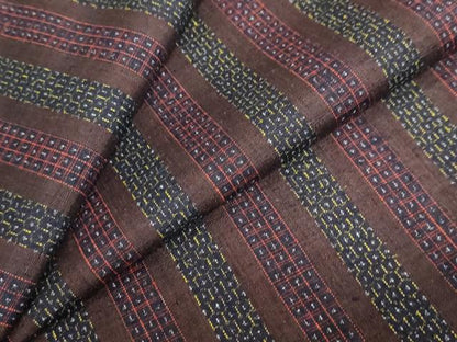 平和屋着物●結城紬　80亀甲　間道　正絹　逸品　DABF1922ud