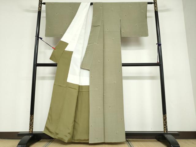 平和屋着物●上質な小紋　成物　正絹　逸品　DABF1924ud