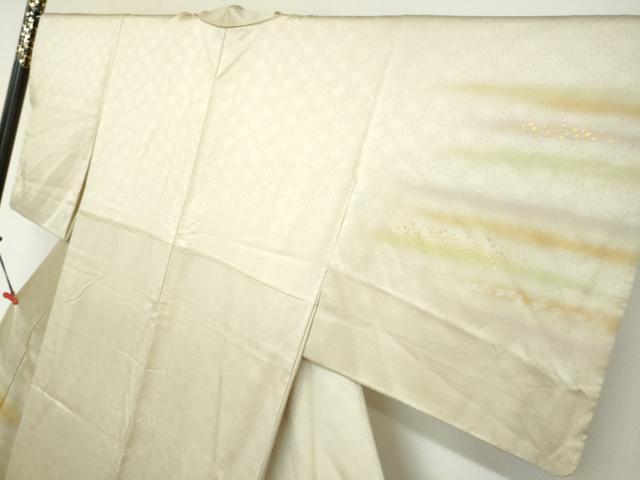平和屋着物●人間国宝　福田喜三郎　訪問着　霞文　暈し染め　金彩　正絹　逸品　DABF1929ud