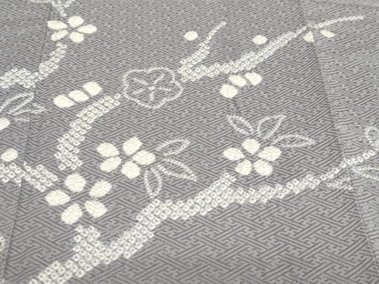 平和屋着物●訪問着　絞り　枝梅文　正絹　逸品　DABF1942ud