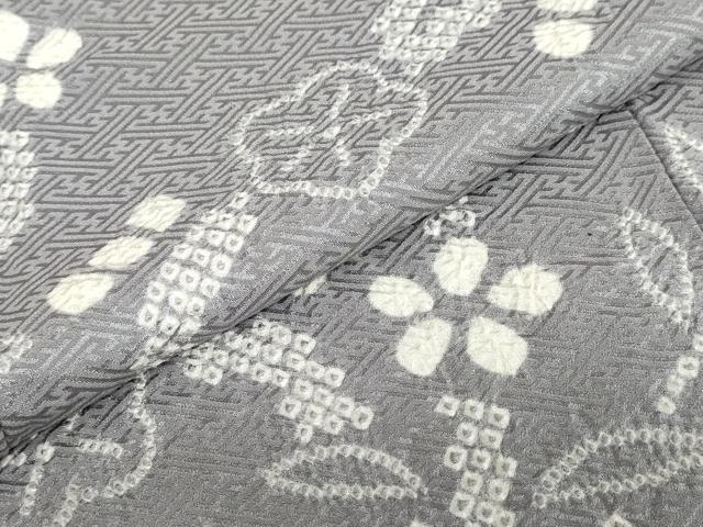 平和屋着物●訪問着　絞り　枝梅文　正絹　逸品　DABF1942ud