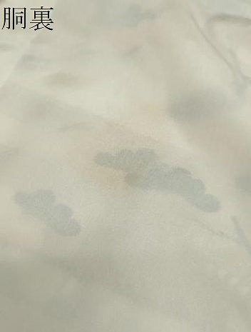 平和屋着物●訪問着　風景草花文　暈し染め　金銀彩　正絹　逸品　DABF1943ud