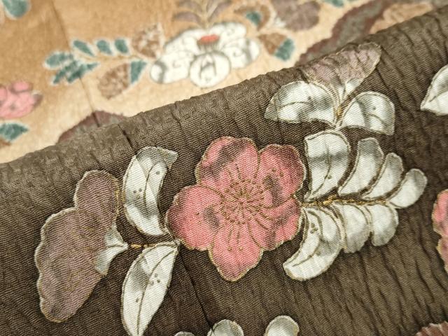 平和屋着物●訪問着　辻が花　暈し染め　金彩　正絹　逸品　DABF1950ud