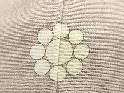 平和屋着物●訪問着　駒刺繍　草花文　金彩　正絹　逸品　DABF1951ud