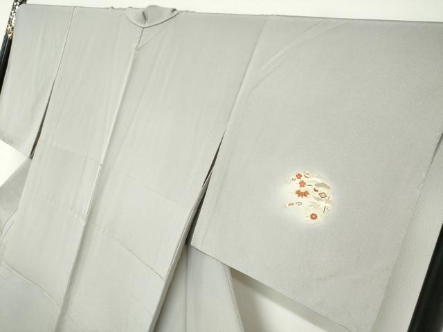 平和屋着物▽銀座きしや　訪問着　単衣　駒刺繍　雪輪宝尽くし草花文　金彩　正絹　逸品　未使用　DABF1953ud