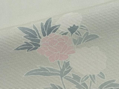 平和屋着物▽訪問着　無双　紗袷　紗×紗　草花文　正絹　逸品　DABF1968ud