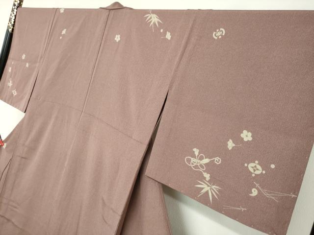 平和屋着物▽訪問着　単衣　作家物　宝尽くし草花文　正絹　逸品　未使用　DABF1994ud