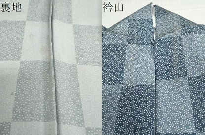 平和屋着物▽上質な小紋　単衣　小花尽くし文　正絹　逸品　DABF1996ud