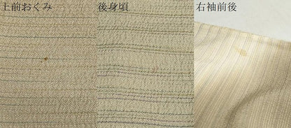 平和屋着物▽本塩沢　やまだ織　訪問着　染色作家　桐村博　単衣　やまだ織　霞文　証紙付き　正絹　逸品　DABF1997ud
