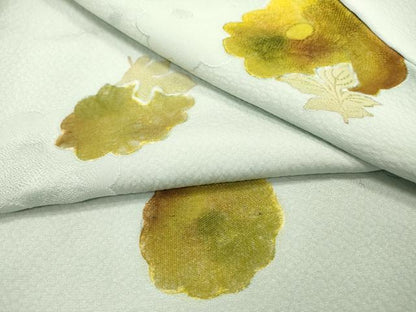 平和屋着物▼上質な小紋 地紋起こし 菊 正絹 逸品 未使用 DABF2001fe