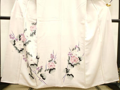 平和屋着物▼訪問着 手描き 枝花 暈し染 正絹 逸品 DABF2084fe