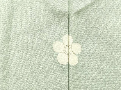 平和屋着物▼中国三大刺繍 相良刺繍 総刺繍 訪問着 地紙花文 銀糸 千草鼠色 正絹 逸品 DABF2088fe
