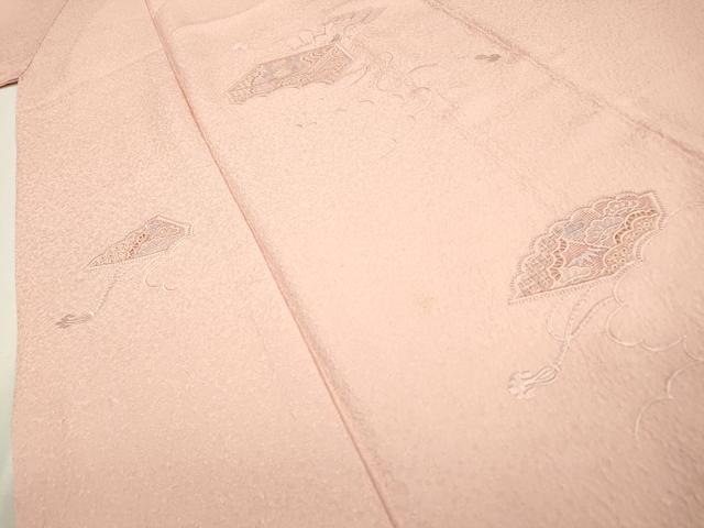 平和屋着物▼中国三大刺繍 スワトウ刺繍 汕頭刺繍 総刺繍 色留袖 檜扇文箱花文 正絹 逸品 DABF2089fe