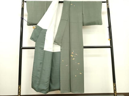 平和屋着物▼訪問着 駒刺繍 総刺繍 宝尽くし 金糸 正絹 逸品 DABF2091fe