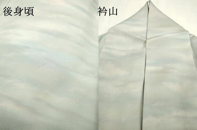 平和屋着物▼上質な小紋 作家物 本草木染 霞文 暈し染 正絹 逸品 DABF2106fe