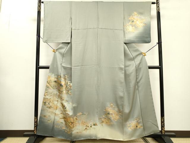 平和屋着物▼訪問着 平安風景 暈し染 金銀彩 正絹 逸品 DABF2117fe