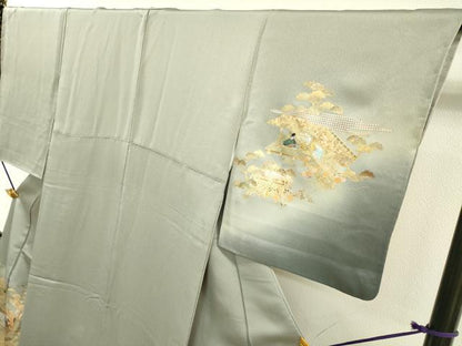 平和屋着物▼訪問着 平安風景 暈し染 金銀彩 正絹 逸品 DABF2117fe