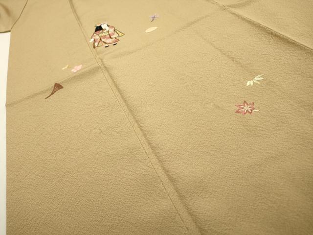 平和屋着物▼訪問着 総刺繍 人物花文 正絹 逸品 DABF2146fe