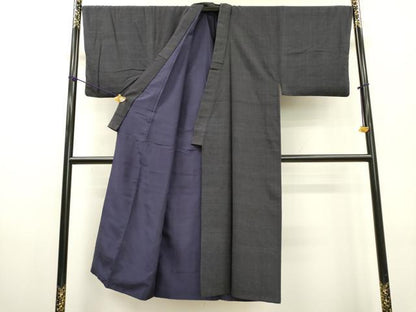 平和屋着物●男性　紬　アンサンブル　霞文　正絹　逸品　DABF2259fe