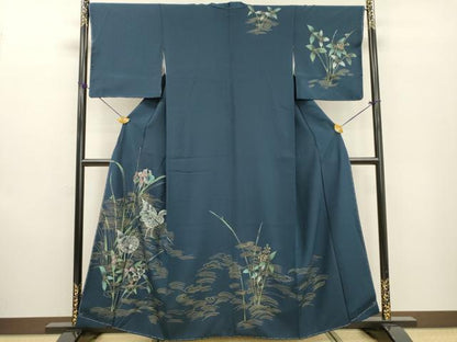 平和屋着物●訪問着　花鳥文　金銀彩　正絹　逸品　未使用　DABF2267fe