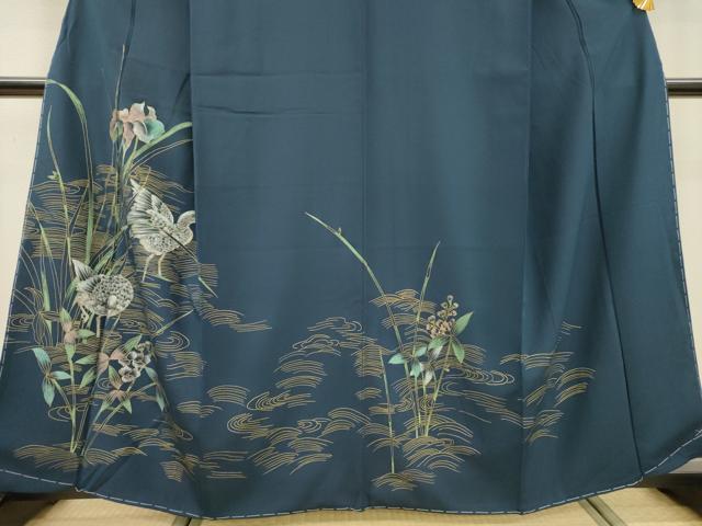 平和屋着物●訪問着　花鳥文　金銀彩　正絹　逸品　未使用　DABF2267fe